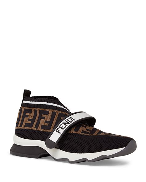 fendi ff knit sneakers